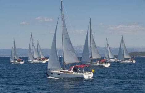 Sailing boats in Croatia