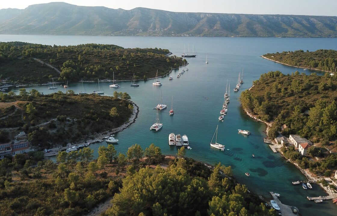 The Lovisce bay of Island Scedro in Croatia